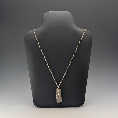 1977年 英国 純銀製 ジュビリーインゴットペンダント計39.1g 純銀ネックレス付 EJLd